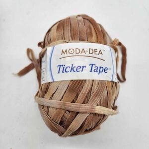 Moda Dea Ticker Tape Yarn 9256 Suede 50g 1.76 Oz 62 m 67 yd Italy NEW